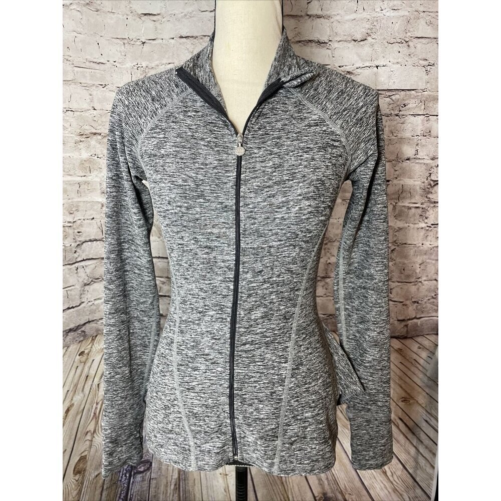 Beyond Yoga Womens Jacket XS‎ Grey Full Zip Stretch Soft Athletic Casual Fall